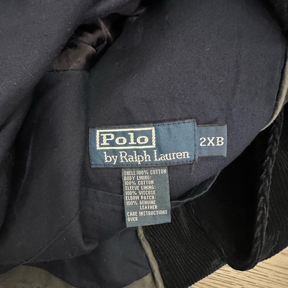 Men’s Polo Ralph Lauren Corduroy three button blazer vintage. 90s. Size 2xB Navy - Picture 8 of 15